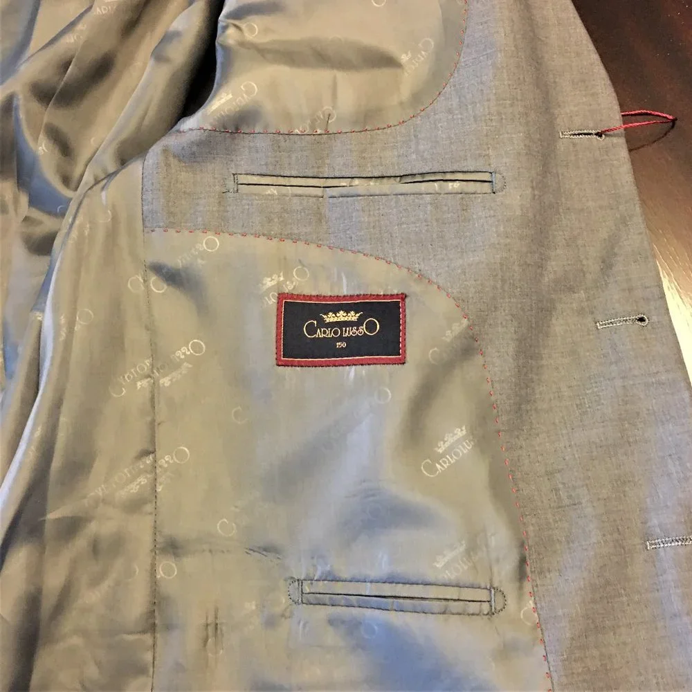 CARLO LUSSO 3-Button Vented "Aldo" Suit Jacket NWT - Picture 9 of 14